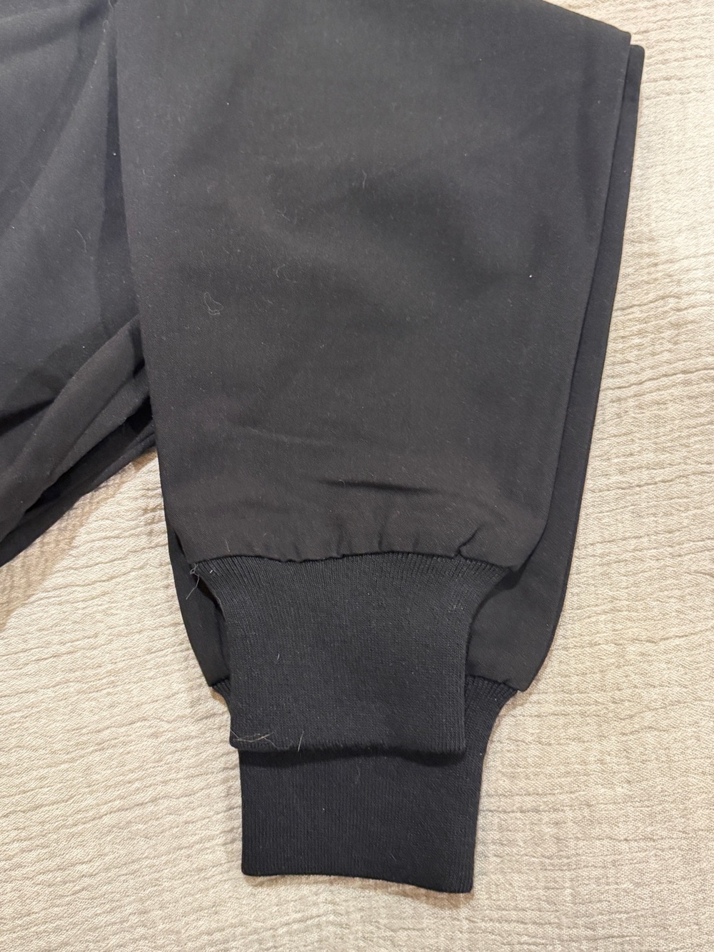 Figs Black Jogger Pants with Gray Drawstring - Picture 2 of 5